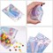 3x4 inch 100PCS Resealable Smell Proof Bags,Holographic Packaging Bags, Foil Pouch baggies, Clear Small Mylar Ziplock Bag for Jewelry,Candy,Food Storage and Party Favor